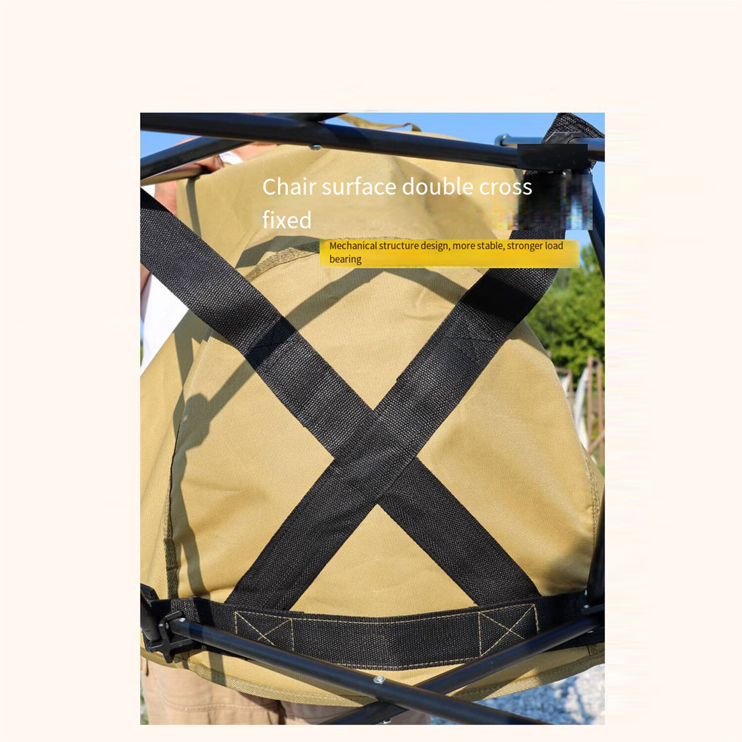 NUOBESTY Stuhlbein-Kappen 4er Set - Anti-Einsinken Für Campingstühle