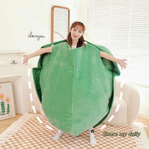 Vente en gros d'usine, déguisement amusant portable, oreiller en forme de carapace de tortue, jouet en peluche pour enfants et adultes
