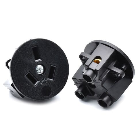 Australischer Standard 10A 250V PC feuerfeste runde schwarze SAA Steckdose für B2B