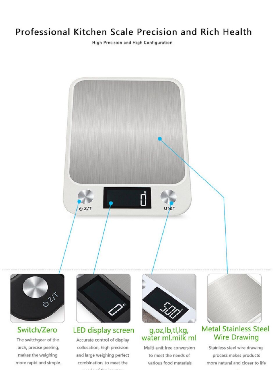 High Precision Baking Scale Home Use Kitchen Scale For Food Weighing ...