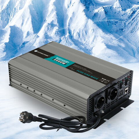 Onduleur sinusoïdal pur 12V/24V 2000W avec chargeur et ASI pour usage domestique et système solaire hors réseau en gros