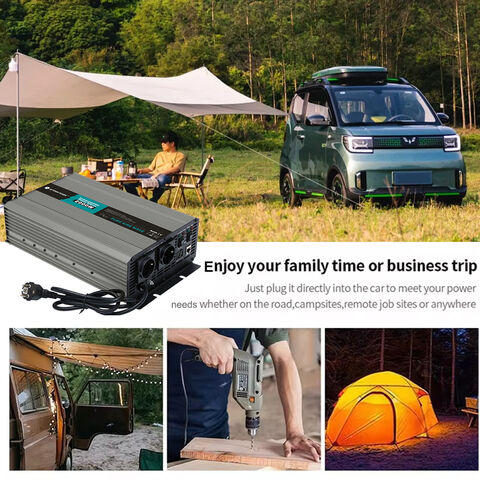 Onduleur sinusoïdal pur 12V/24V 2000W avec chargeur et ASI pour usage domestique et système solaire hors réseau en gros