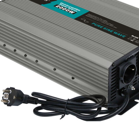 Onduleur sinusoïdal pur 12V/24V 2000W avec chargeur et ASI pour usage domestique et système solaire hors réseau en gros
