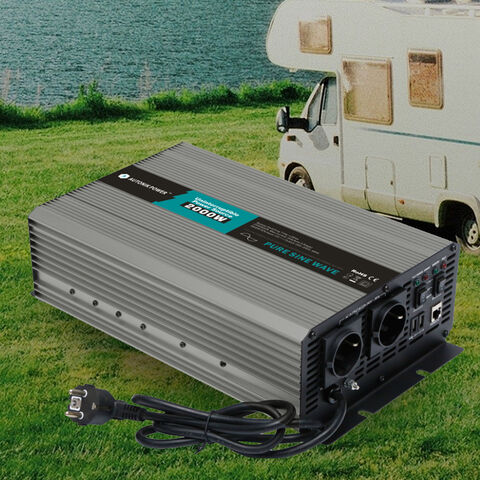 Onduleur sinusoïdal pur 12V/24V 2000W avec chargeur et ASI pour usage domestique et système solaire hors réseau en gros