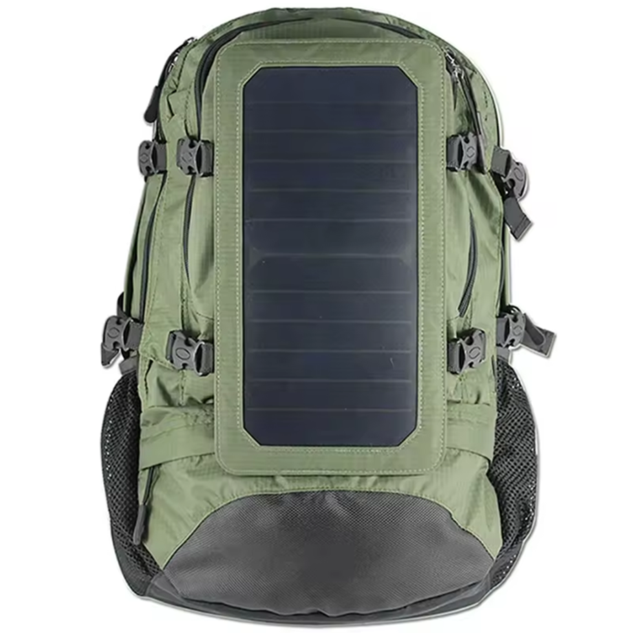 Solar Polyester Waterproof Hiking Solar Panel Backpack With Usb Charger ...