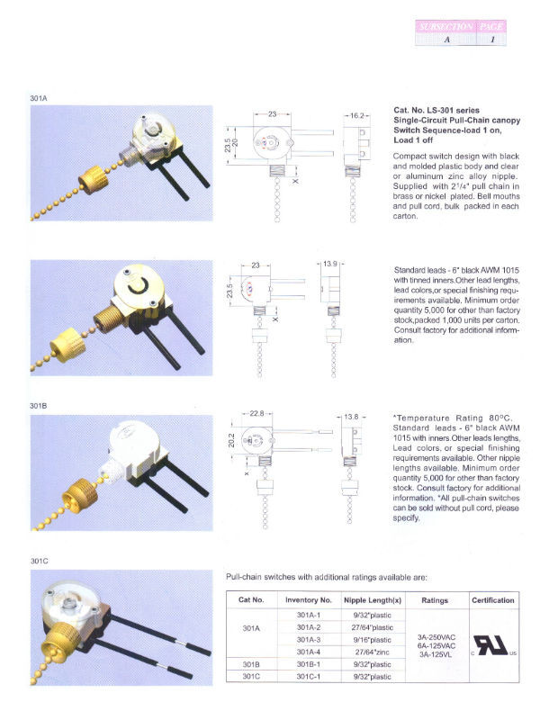 6a 125v 3a 250v On Off Knob Rotary Lighting Switch For Floor Lamp $0.8 ...