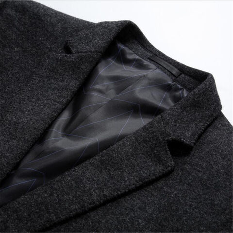 Neuer Wollmantel für Herren: Schlanker Kaschmir-Mantel für Herren-Wintermode