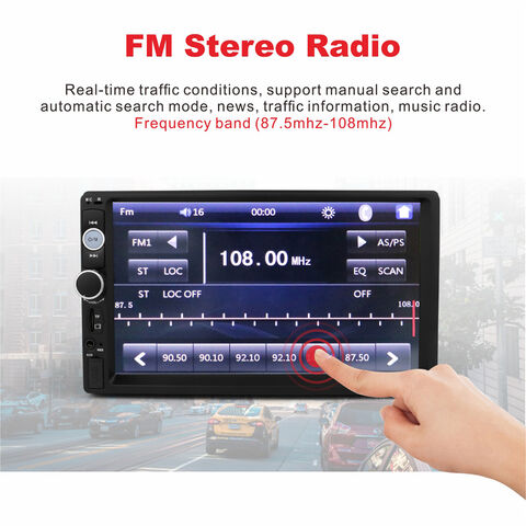 Lecteur MP5 universel pour voiture à écran tactile de 7 pouces, écran HD de 7 pouces pour véhicules, autoradio multimédia