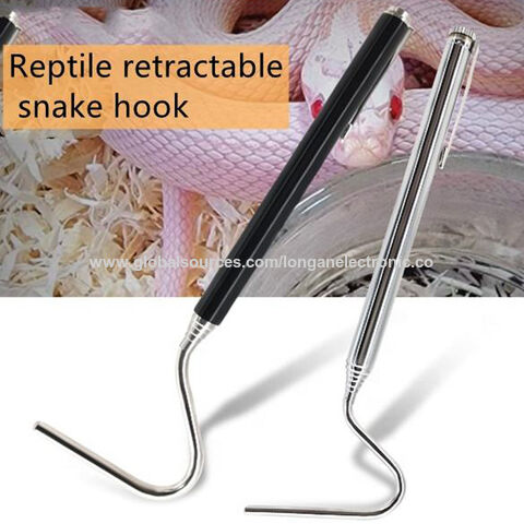 Adjustable Reptile Catching Hook Stainless Steel Snake Trap