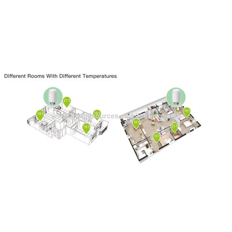 Válvula de Radiador Inteligente Tuya Zigbee3.0 TRV con Soporte de Gateway, Termostato Programable para Radiador Eléctrico