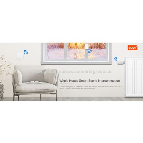Válvula de Radiador Inteligente Tuya Zigbee3.0 TRV con Soporte de Gateway, Termostato Programable para Radiador Eléctrico