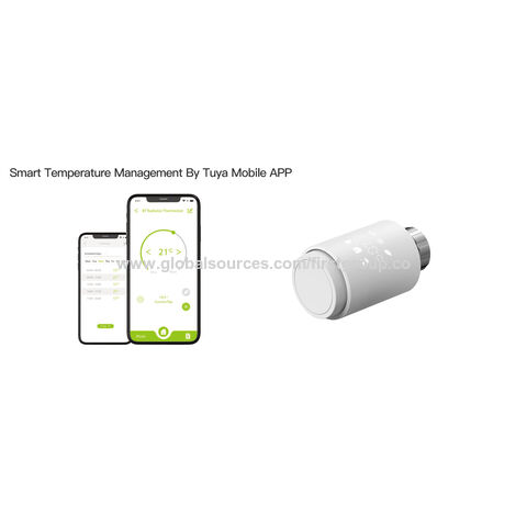 Válvula de Radiador Inteligente Tuya Zigbee3.0 TRV con Soporte de Gateway, Termostato Programable para Radiador Eléctrico