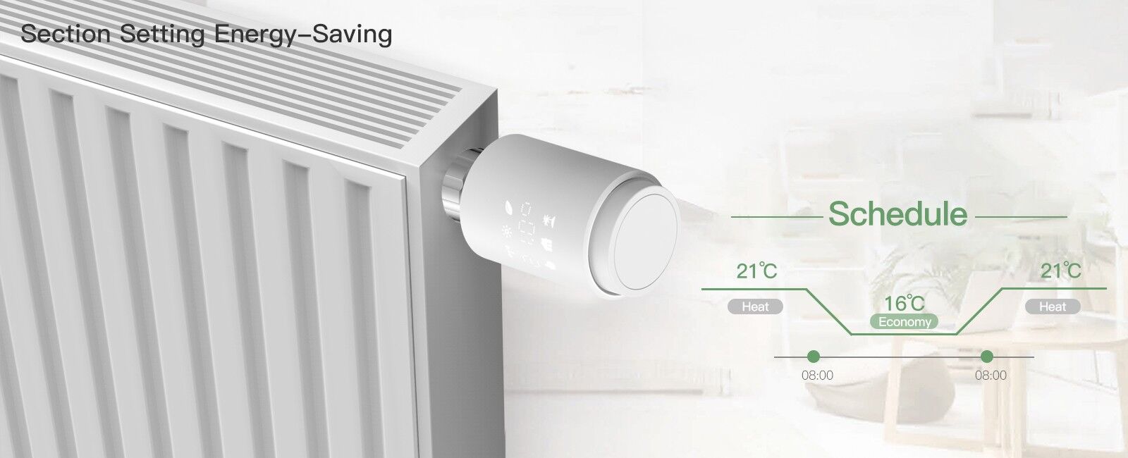 Smart Radiator Thermostat Room Control Zigbee Trv Thermostat Valve ...