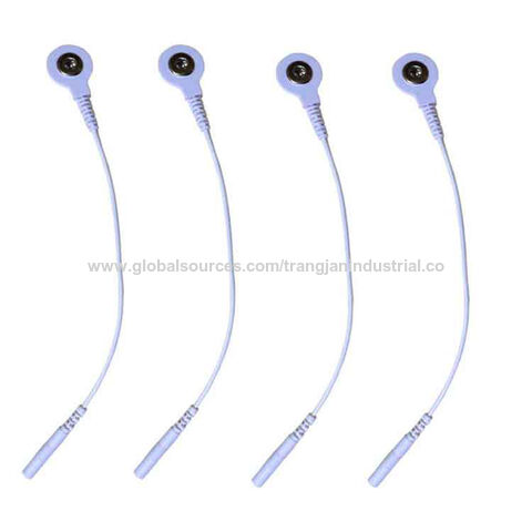 Cable de tratamiento médico de 3,5 mm conector a presión a cable TENS de 2 mm Cable de electrodo TENS conector a presión
