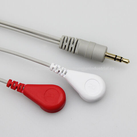 Cable de tratamiento médico de 3,5 mm conector a presión a cable TENS de 2 mm Cable de electrodo TENS conector a presión