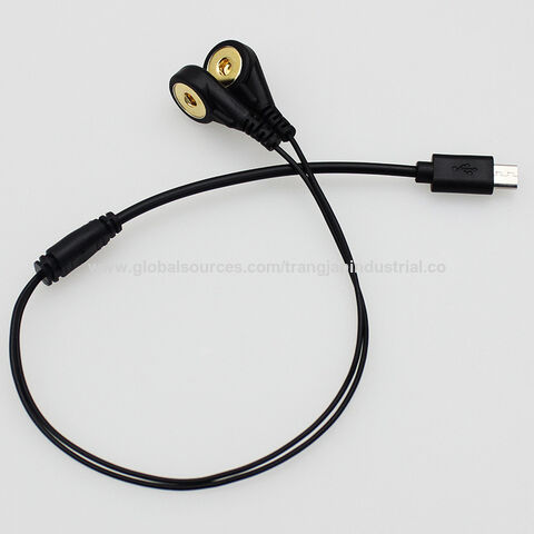 Cable de tratamiento médico de 3,5 mm conector a presión a cable TENS de 2 mm Cable de electrodo TENS conector a presión