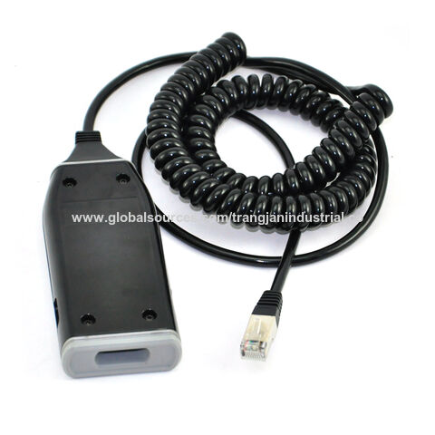 Cable de conexión en espiral RJ45 macho a macho moldeado - Alta flexibilidad y durabilidad para B2B