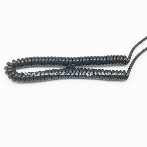 Cable de conexión en espiral RJ45 macho a macho moldeado - Alta flexibilidad y durabilidad para B2B