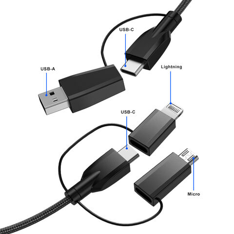 Cable de carga y datos multifuncional 6 en 1