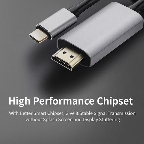 Adaptador USB-C a HDMI 4K con Carga PD de 100W, USB 3.0 y Gigabit Ethernet para Conectividad Avanzada