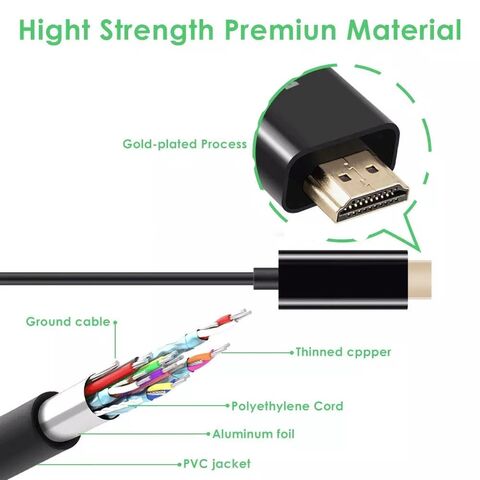 Adaptador USB-C a HDMI 4K con Carga PD de 100W, USB 3.0 y Gigabit Ethernet para Conectividad Avanzada