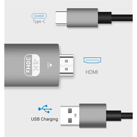 Adaptador USB-C a HDMI 4K con Carga PD de 100W, USB 3.0 y Gigabit Ethernet para Conectividad Avanzada
