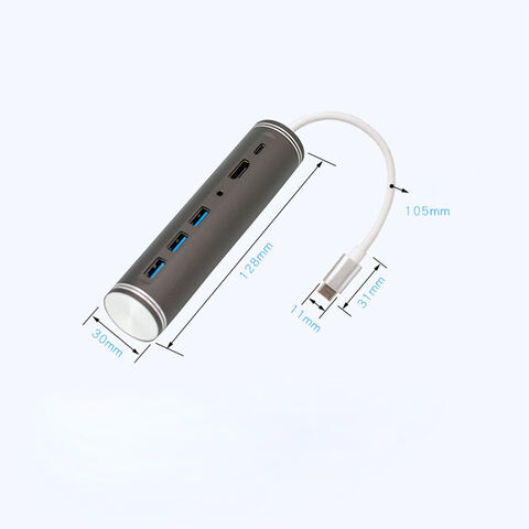 Hub USB C 5 en 1 Tipo C a HDMI 4K y concentrador USB 3.0, estación de acoplamiento