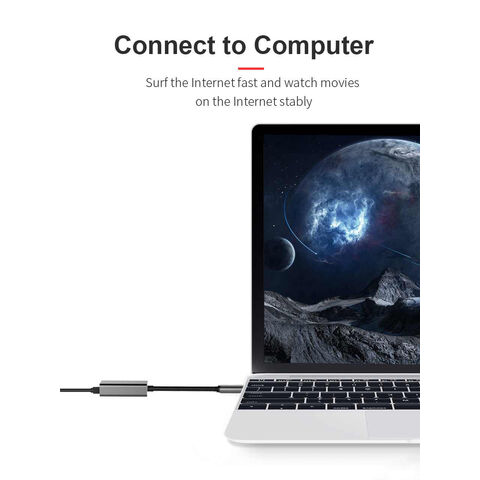 Cable de red USB-C a RJ45, concentrador USB-C