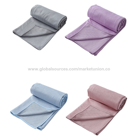 Non-Slip Hot Yoga Towel with Super-Absorbent Soft Suede Microfiber in Many Colors, for Bikram Pilates and Yoga Mats