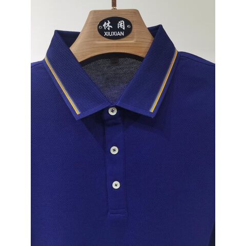 Großhandel Herren T-Shirts Polo Benutzerdefiniertes Logo Drucken Plus Size Herren Poloshirts Herren Poloshirt Einfarbig