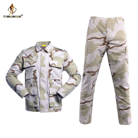 Traje BDU Uniforme Militar Multi Bolsillos Ropa Táctica para Hombre Uniforme de Camuflaje de Combate