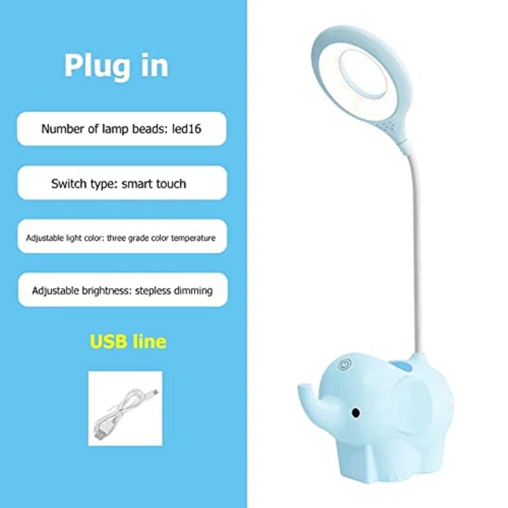 Pink Touch Led Desk Lamp, 5 W, Battery, With 3 Light Temperatures 3000