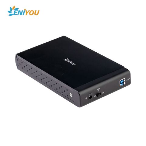 Caja de Disco Duro Externa de Aluminio de Alta Calidad, 3.5" USB 3.0 a SATA