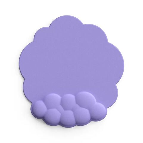 Mouse Pad Ergonômico e Apoio de Pulso de Nuvem para Teclado em PU com Espuma de Memória de Alta Densidade e Base Antiderrapante para Alívio da Dor ao Digitar