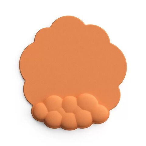 Mouse Pad Ergonômico e Apoio de Pulso de Nuvem para Teclado em PU com Espuma de Memória de Alta Densidade e Base Antiderrapante para Alívio da Dor ao Digitar