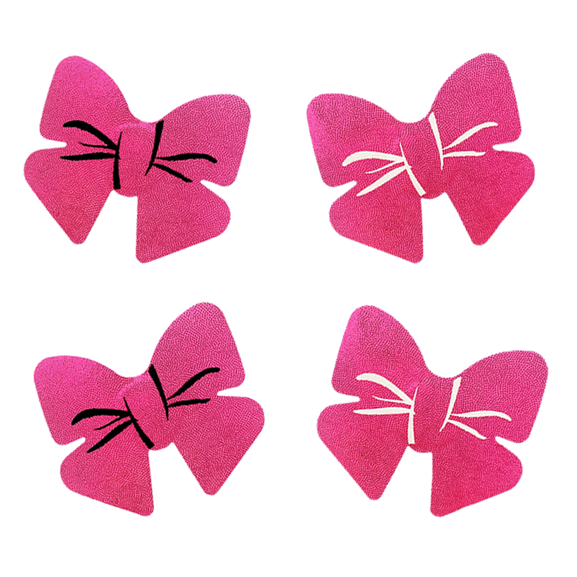 25 Pairs Nipple Pasties - White Satin Petal Covers | One Size Fits Most | Free Shipping