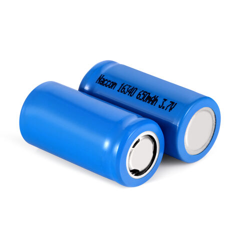 Batterie rechargeable 16340 3.7v 650mAh pour produits numériques