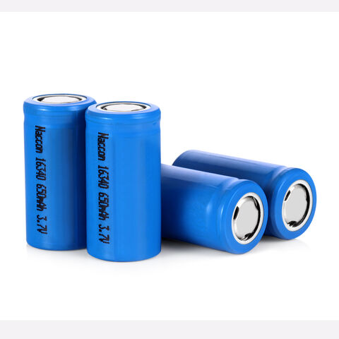 Batterie rechargeable 16340 3.7v 650mAh pour produits numériques