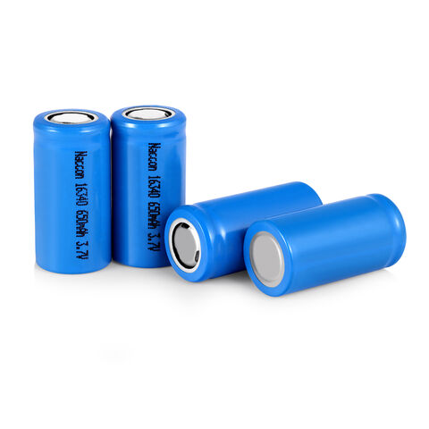 Batterie rechargeable 16340 3.7v 650mAh pour produits numériques