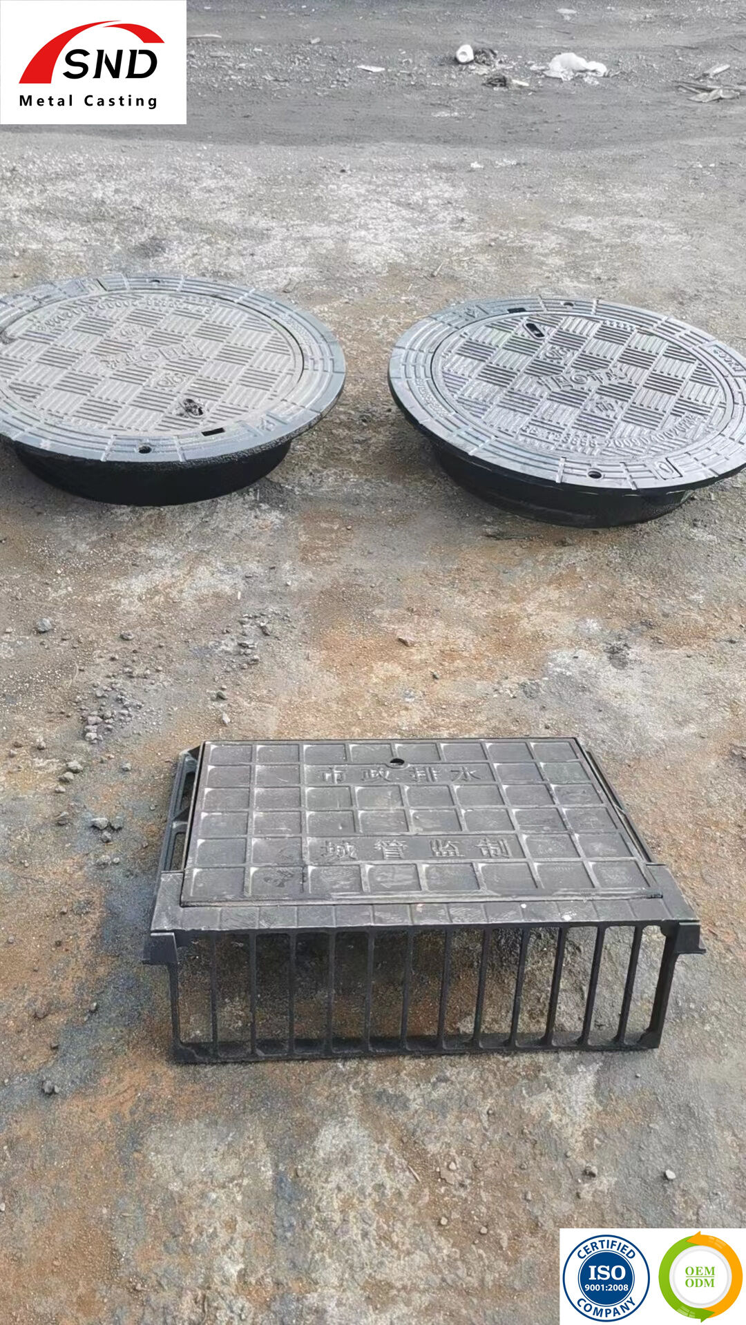 Ductile Iron Sewer Drain Cover Ditch Check Manhole Cover Kitchen ...