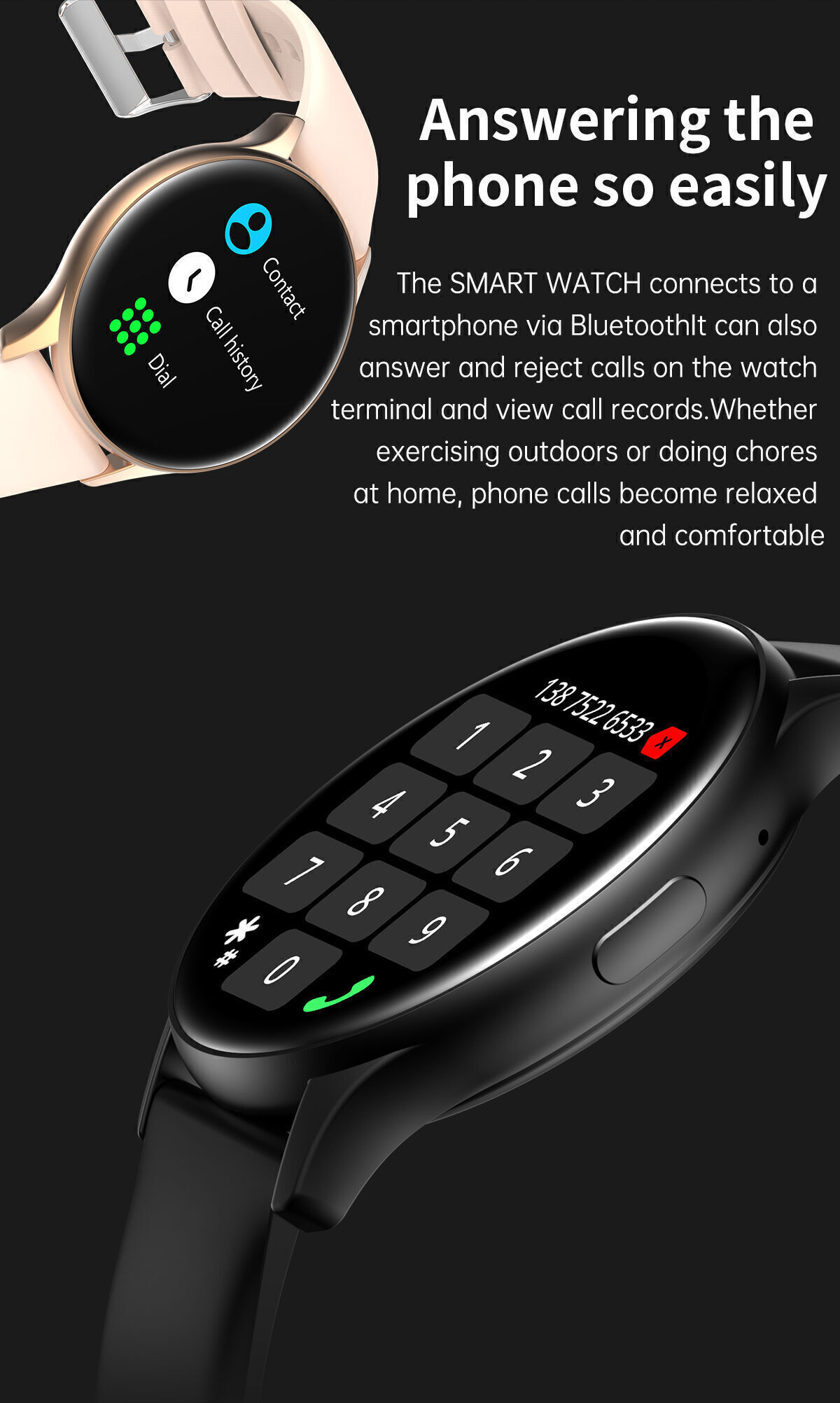 Buy China Wholesale Oem 1.43 Inch Amoled Screen Smart Watch Bluetooth ...