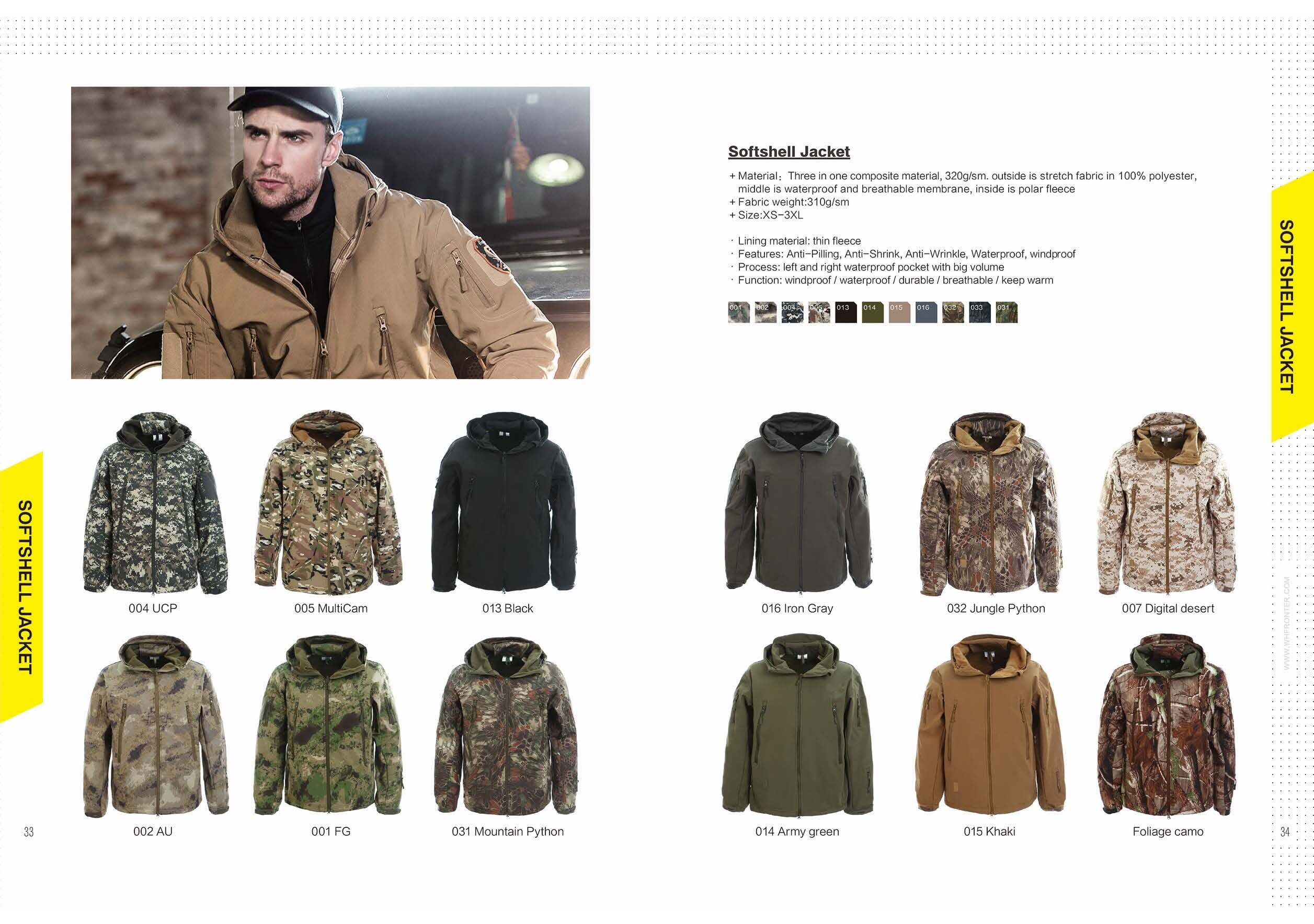 Multi Pocket Bomber Military Jacket Hunting Clothes Warm Hoody Combat