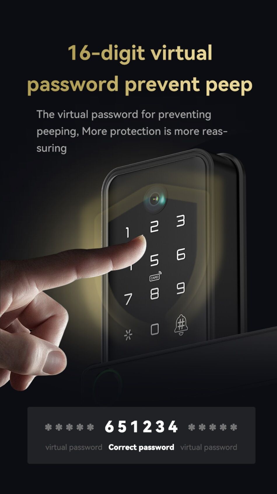 Stainless Steel Security Electronic Smart Biometric Fingerprint Door ...
