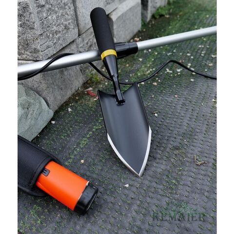 Pala de jardinería de acero al carbono de alta calidad, resistente al desgaste, práctica y portátil para excavar césped - Ideal para B2B