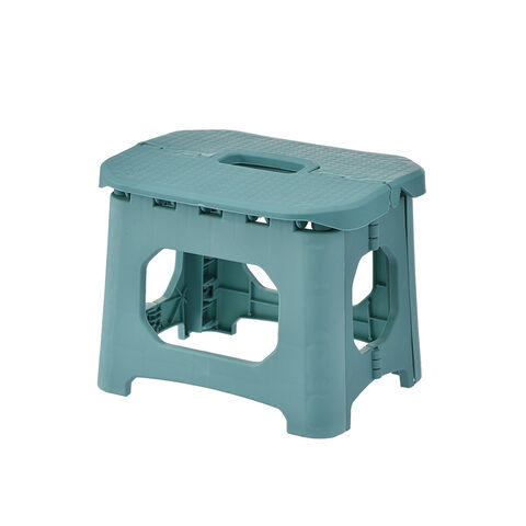 Taburete pequeño y práctico de plástico para el hogar, plegable, portátil para exteriores, taburete pequeño engrosado para niños y adultos