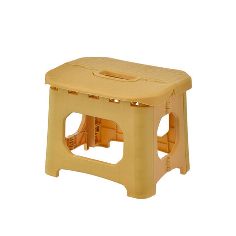 Taburete pequeño y práctico de plástico para el hogar, plegable, portátil para exteriores, taburete pequeño engrosado para niños y adultos