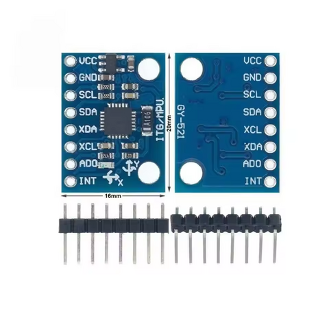 Módulo GY-521 MPU-6050 giroscopio de aceleración triaxial 6DOF, módulo de sensores de eje giroscópico, acelerómetro