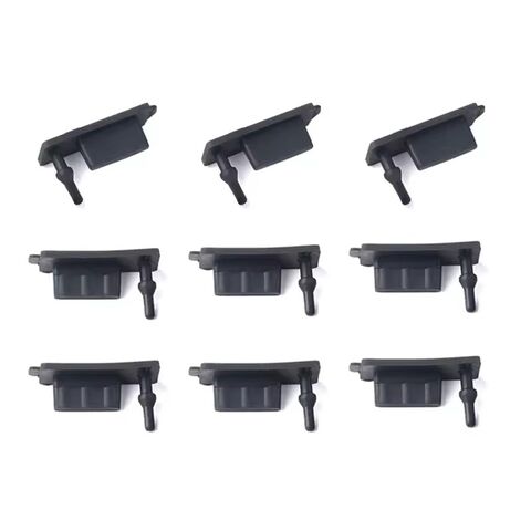 غطاء USB مقاوم للماء من السيليكون، واقي منفذ USB أنثى، أغطية USB A مقاومة للغبار مع عمود ثابت
