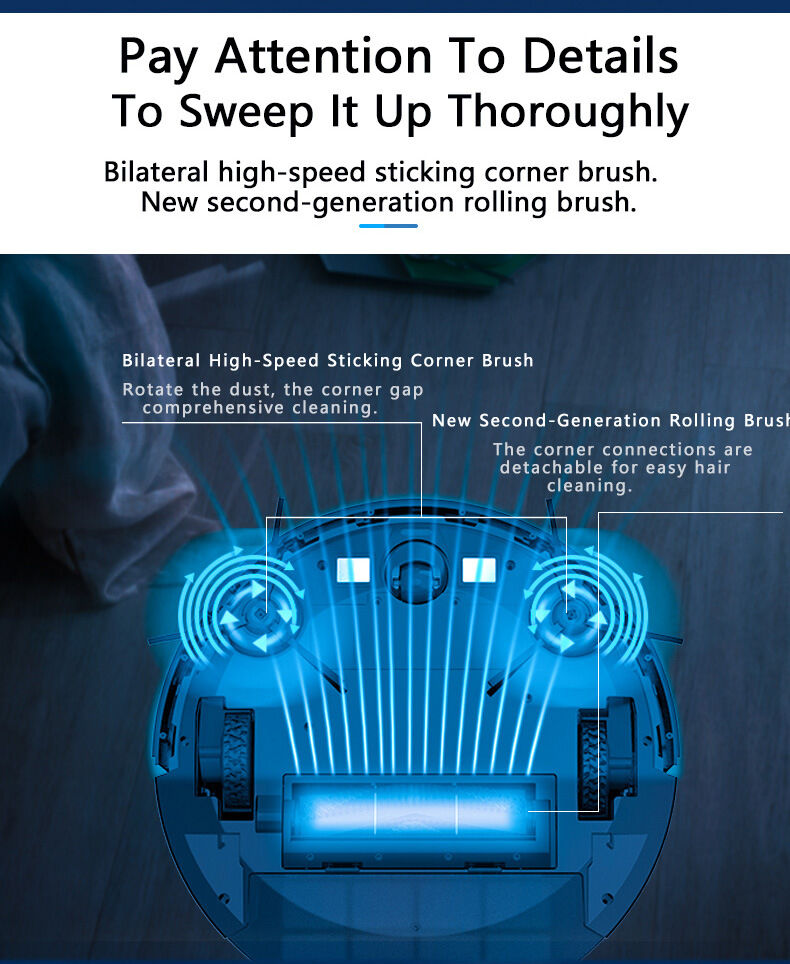 Robot Vacuum Cleaner Mobile Phone App Remote Control Smart Vacuum Cleaner Dry Wet Dual Purpose