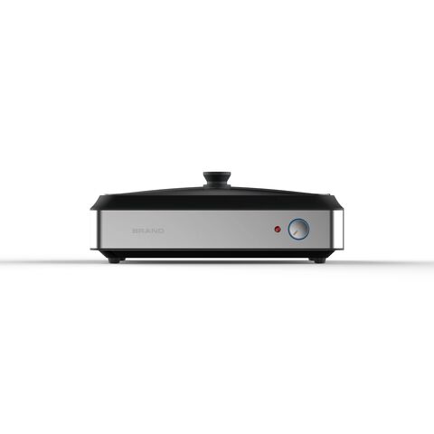 Neuer Elektrogrill Bestseller für Indoor BBQ mit gehärtetem Glasdeckel für den Haushalt